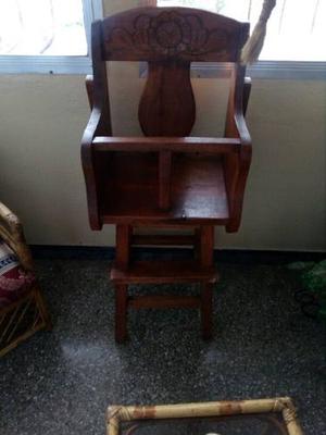 Silla De Bebé De Madera