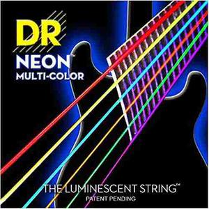 Cuerdas Multi Colores Dr Neon Para Guitarra Electrica 