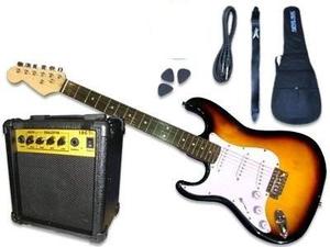 Guitarra Electrica Con Amplificador.