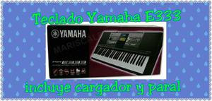 Teclado Yamaha E333.casi Nuevo. En Caja Con Cargador Y Paral