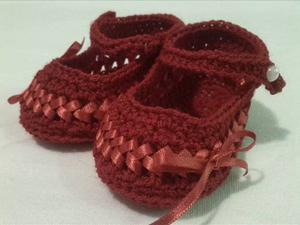 Zapatillas Tejidas Para Bebes