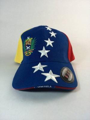 Gorra Tricolor 8 Estrellas Dice Venezuela En La Visera