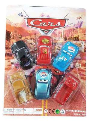 Juguete Cars Set 6 Carros Rayo Mcqueen Mate Colección