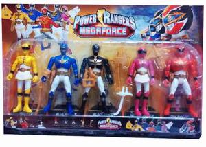 Juguete Set Power Rangers 5 Figuras Muñecos 17cm