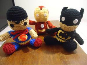 Muñecos Tejidos. Peluches Tejidos. Amigurumi Super Heroes