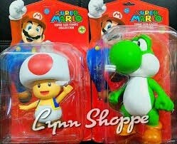 Súper Mario Toad Luigi Y Yoshi 25cm Muñeco Coleccionable