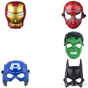 Super Héroes Capitán A,spiderman, Iro Man,hulk Máscaras