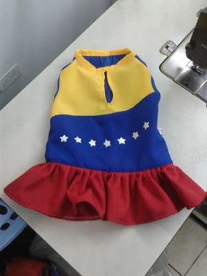 Vestido Tricolor Para Mascotas