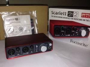 Interfaz De Audio Focusrite Scarlett 2i2 Nueva A Estrenar!