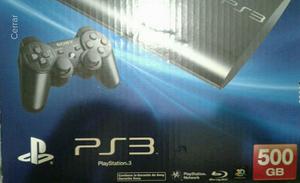 Ps3 Super Slim 500gb En Perfecto Estado!!!