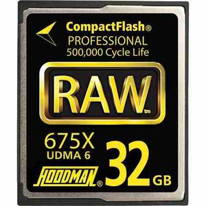 675x Hoodman Raw6-cf32gbraw Tarjeta Compactflash De 32 Gb