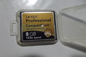Memoria Compact Flash 8 Gb Lexar Professional 133x