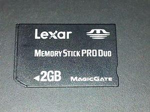 Memoria Stick Pro Duo 2 Gb Para Camara Sony Y Psp Lexar