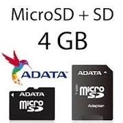 Memorias Microsd 4 Gb Adata Con Adaptador