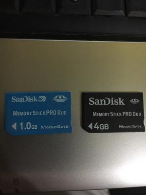 Memorias Sandisk Magicgate Memory Stick Pro Duo 1gb Y 4gb