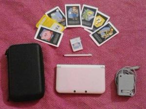 Nintendo 3ds Xl Edicion Rosa Pastel O Palido Nuevo En Combo
