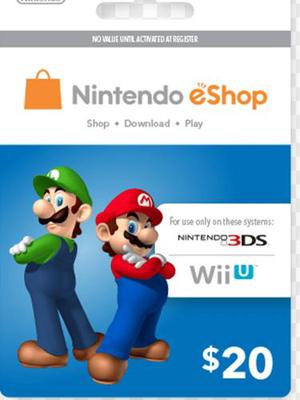 Saldo Para Eshop Nintendo 3ds Wiiu Switch