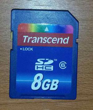 Sd Hc Marca Transcend 8gb (usado)