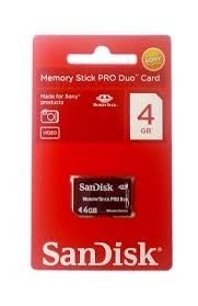 Tarjeta Memoria Memory Stick Pro Duo 4gb Psp Camaras