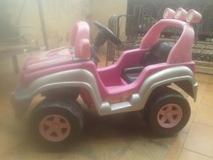 Carro Electrico Para Niña (jeep) Con 2 Bat 6v Y Cargador