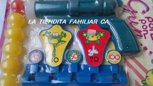 Juego Infantil Traiccional Vintage De Rana Y Pin Boliche
