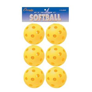 Pelotas De Wiffleball Softball Set De 6 Champion Sports Usa