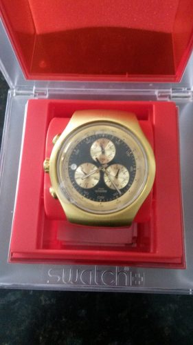 Reloj Dorado Swatch Original
