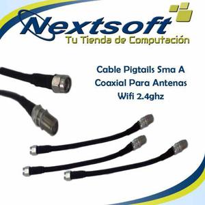 Cable Pigtail Sma A Coaxial Para Antenas Wifi Nextsoft