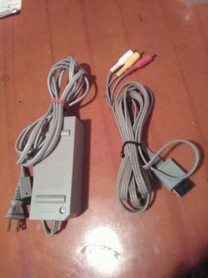 Cables De Corriente Y Video Para Wii