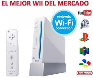 Consola Nintendo Wii + 9 Juegos Originales + Remote Rojo