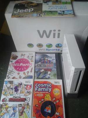 Consola Wii 4.3.u Con 6 Juegos Originales
