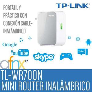 Mini Router Portatil Tp- Link Wr 700n (Envio Gratis**)