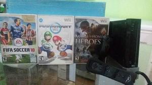 Nintendo Wii Negro Edicion Especial, Con 3 Juegos Oferton