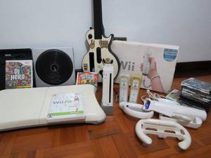 Nintendo Wii (chipeado)+wiifit+dj Hero+guitar Hero+20 Juegos