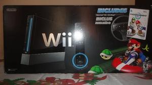 Wii Black Edicion Mario Kart Y +mas+