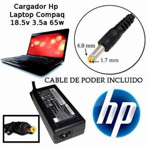 Cargador Laptop Hp Compaq 18.5v 3.5a 65w Punta Amarilla