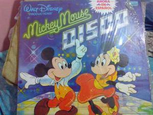 Lp Acetato Mickey Mouse Disco Music Retro 