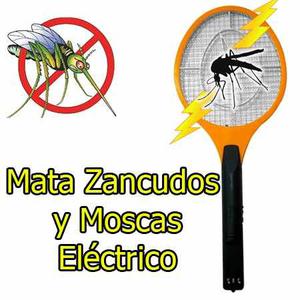 Raqueta Mata Zancudos Y Moscas Eléctrica Con Linterna