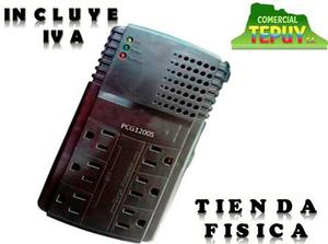 Regulador De Voltage 6 Tomas Pc Impresora Tv Tepuy