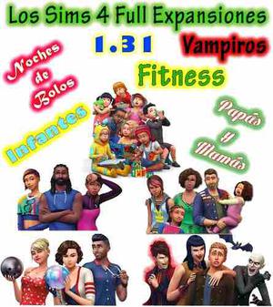 Sims 4 Full Expansiones Fitnes Infantes Vampiros Y Mas!!