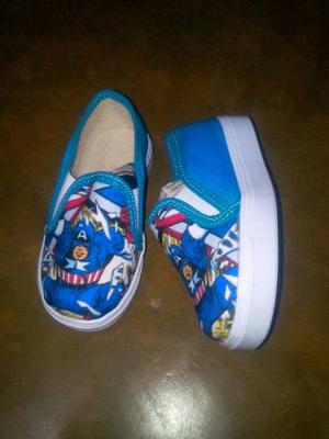 Zapatos Niños Cars Capitan America Spiderman