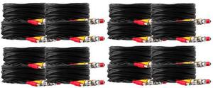 Kit 8 Cables Video Y Corriente 18 Mts Con Conector Bnc