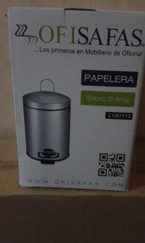 Papelera De Acero Inoxidable 5 Litros