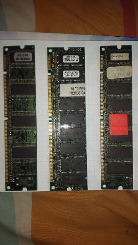 Lote Memoria Ram Dimm Pc100 Para Pc Pentium I, Ii, Iii