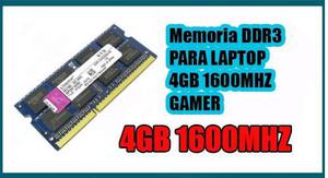 Memoria Ddr3 4gb Para Laptop mhz Gamer.