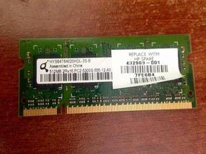 Memoria Ram 512mb 2rxs Para Laptop