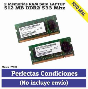 Memoria Ram (laptop) 512 Mb Ddr Mhz (marca Hynix)