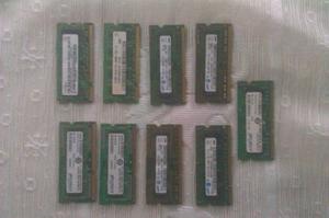 Memorias Ram De 2gb Y 1gb Para Lapto