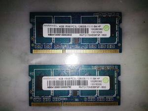 Vendo O Cambio Tarjeta Memoria Ram Laptop Ddr3 8gb 2x 4gb