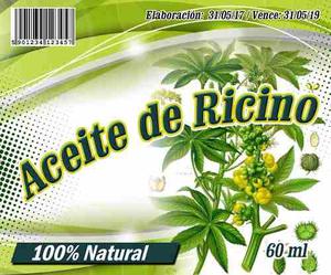 Aceite De Ricino Natural 100 % Puro 60 Ml, Prensado En